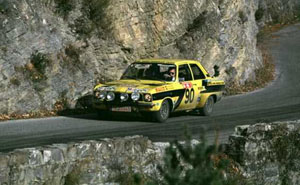 Mit dem Original Rhrl/Berger Rallye Europameisterschafts Ascona von 1974 wollen Klaus-Peter Thaler und Jochen Berger ihren Sieg bei der Histo Monte 2001 in diesem Jahr wiederholen.