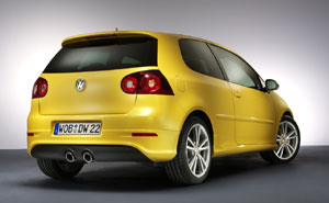 VW Golf yellow speed