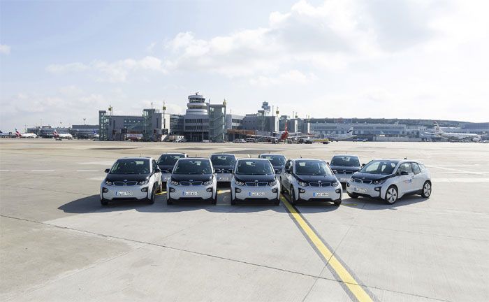 BMW Elektromobilitt am Dsseldorf Airport