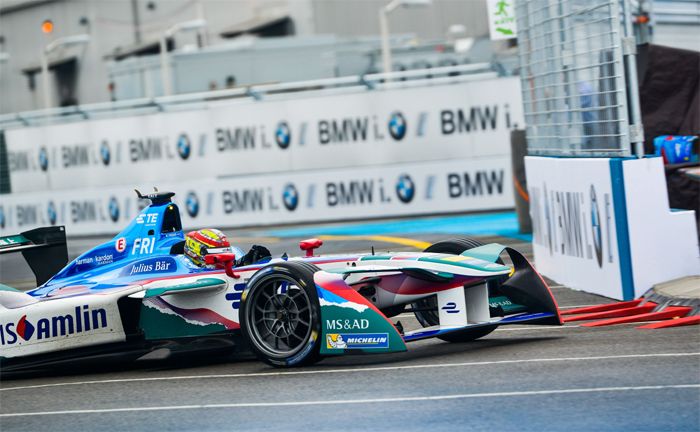 FIA Formula E Championship, New York ePrix, MS Amlin Andretti, Robin Frijns (2017 Nat Twiss/Spacesuit Media)