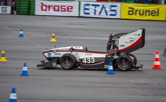 Fahrerloser Rennwagen des Team AMZ Driverless (Zürich)