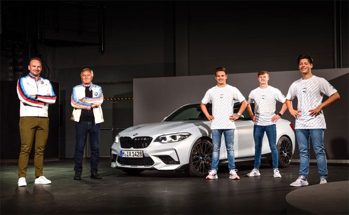 Markus Flasch, CEO der BMW M GmbH, Jochen Neerpasch, Grnder des BMW Junior Teams, BMW Junior Team, Dan Harper, Max Hesse, Neil Verhagen