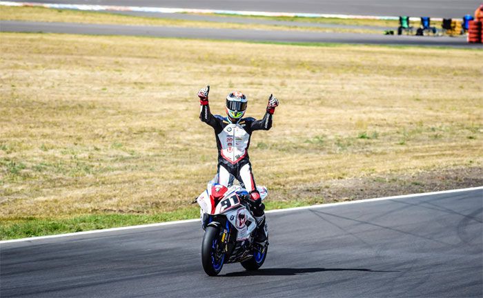 Lausitzring IDM: Bastien Mackels,BMW S1000RR (Wilbers-BMW-Racing Team Rider)