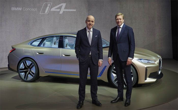 Dr. Nicolas Peter, Mitglied des Vorstands der BMW AG, Finanzen, und Oliver Zipse, Vorsitzender des Vorstands der BMW AG (vl.n.r.)