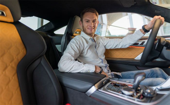Marco Wittmann (GER) im BMW M8 Competition Coup in der BMW Welt
