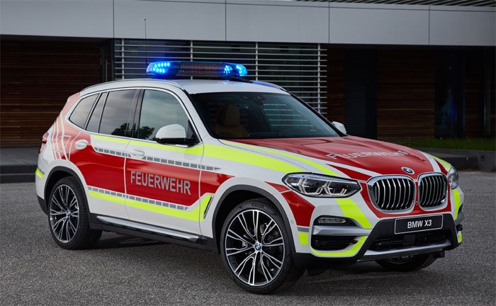 BMW X3 xDrive20d als Feuerwehrkommandowagen