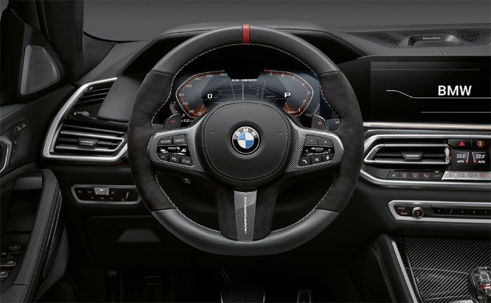 BMW X6, M Performance Lenkrad, M Performance Schaltwippen Carbon, M Performance Lenkradblende Carbon/Alcantara
