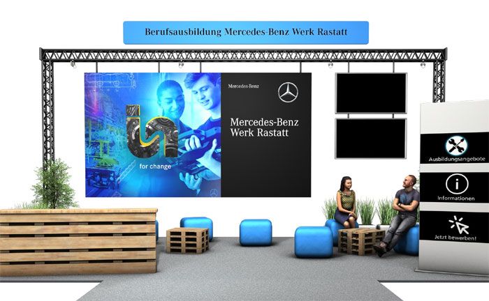 "Talent trifft Stern": Die digitale Ausbildungsmesse von Daimler