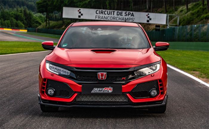 Kompaktsportler Honda Civic Type R beim Rundenrekord 