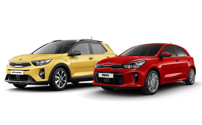 Kia Rio und Kia Stonic Modelle 2019