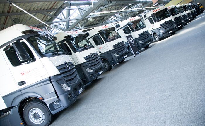 Ultrafrische Safety-Flotte: Mercedes-Benz Actros der Tevex Logistics