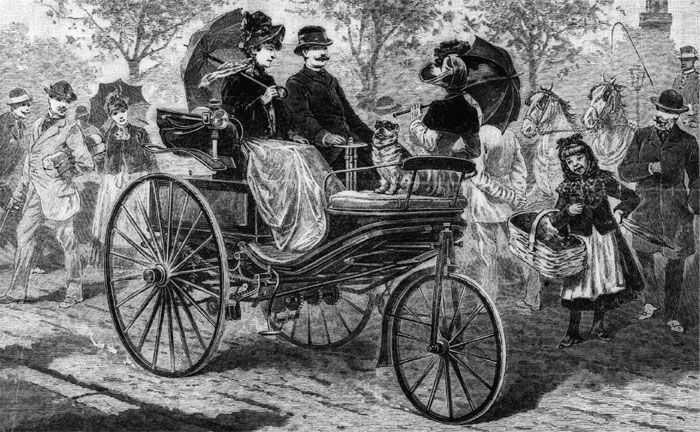1888: Jahr der Fernfahrt von Bertha Benz - Fahrt mit dem Benz Patent-Motorwagen Modell 3
