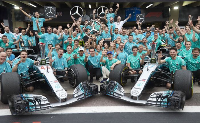 Formel 1, Großer Preis von Brasilien: Lewis Hamilton, Valtteri Bottas (Mercedes-AMG Petronas Motorsport)