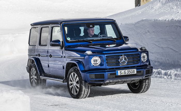 Mercedes-Benz G 350 d; brilliantblau metallic