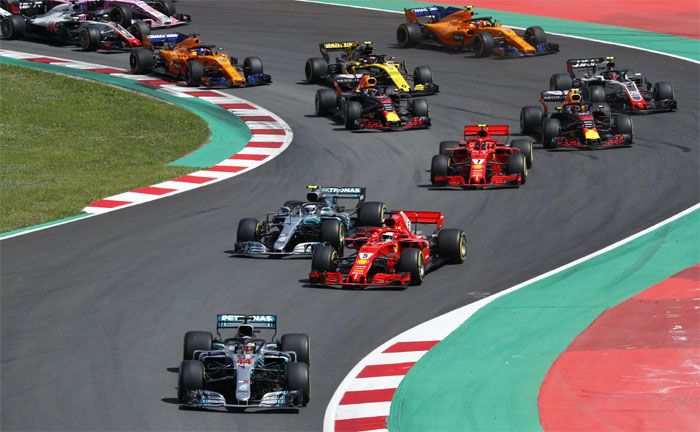 Formel 1, Groer Preis von Spanien 2018: Lewis Hamilton, Valtteri Bottas (Mercedes-AMG Petronas Motorsport)