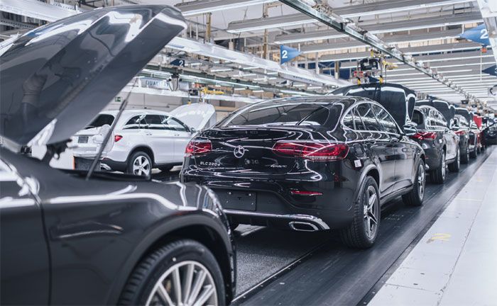 Produktion der neuen Generation des GLC und GLC Coup im Mercedes-Benz Werk Bremen