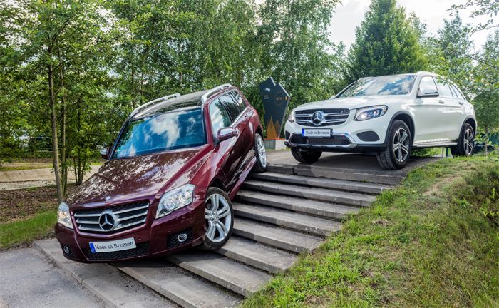 Mercedes-Benz GLK (links) und GLC (rechts)