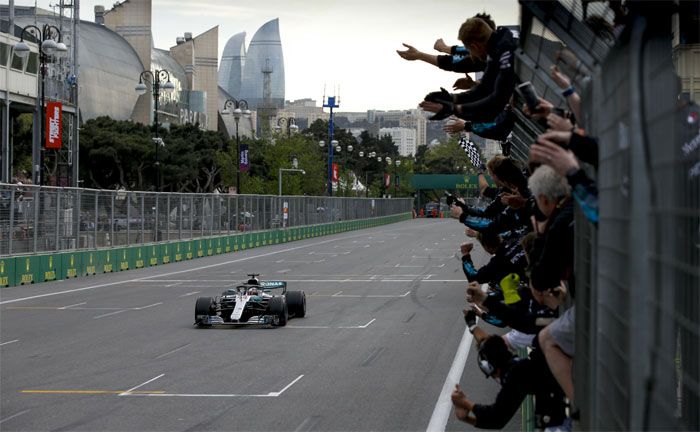 Formel 1, Großer Preis von Aserbaidschan 2018: Lewis Hamilton (Mercedes-AMG Petronas Motorsport)