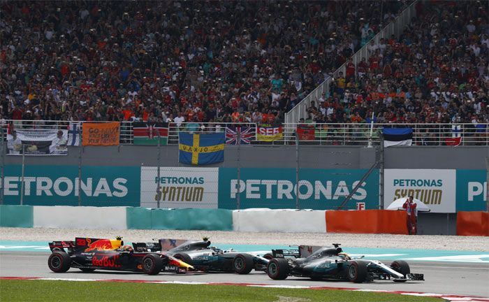 Großer Preis von Malaysia 2017: Lewis Hamilton, Valtteri Bottas