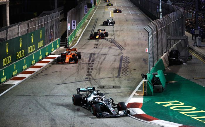 Formel 1, Großer Preis von Singapur: Lewis Hamilton,Mercedes-AMG Petronas Motorsport