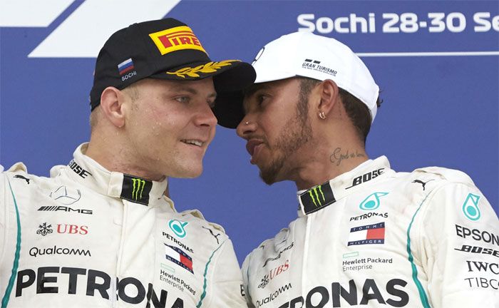 Formel 1, Großer Preis von Russland: Lewis Hamilton, Valtteri Bottas (Mercedes-AMG Petronas Motorsport)