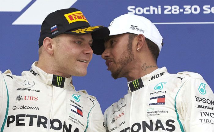 Formel 1, Groer Preis von Russland: Lewis Hamilton, Valtteri Bottas (Mercedes-AMG Petronas Motorsport)