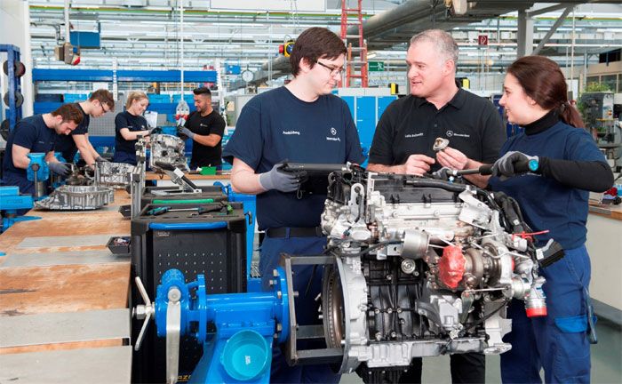 Ausbildung am Daimler Standort Mannheim