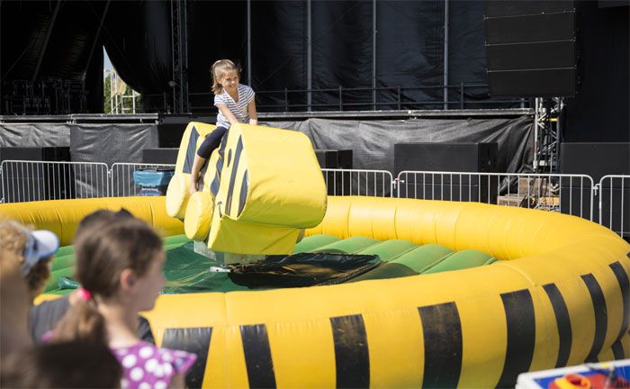 Tigerenten-Rodeo beim Kinder- und Familientag im Mercedes-Benz Museum