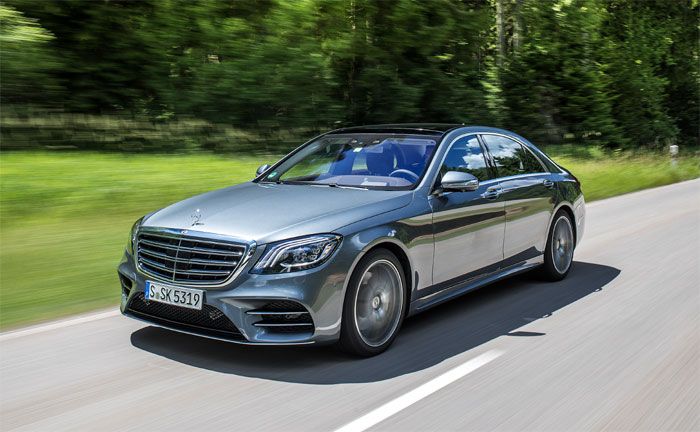 Mercedes-Benz S 500, selenitgrau metallic, Leder Exklusiv Nappa magmagrau/espressobraun