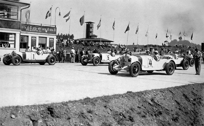 Groer Preis von Deutschland 1928 auf dem Nrburgring: Mercedes-Benz Typ SS am Start