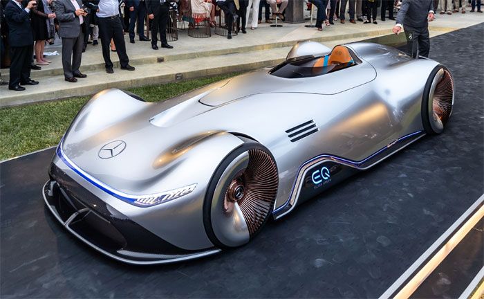 Weltpremiere des Mercedes-Benz Showcars Vision EQ Silver Arrow in Pebble Beach