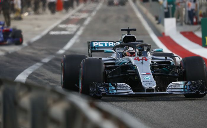 Formel 1: Groer Preis von Bahrain 2018, Lewis Hamilton (Mercedes-AMG Petronas Motorsport)