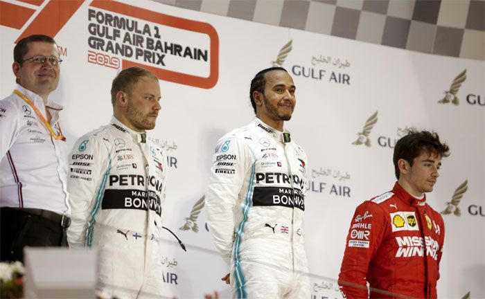 Formul 1, Bahrain GP: Lewis Hamilton, Valtteri Bottas, Mercedes-AMG Petronas Motorsport