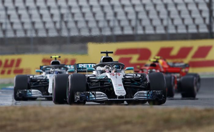 Formel 1, Groer Preis von Deutschland: Lewis Hamilton, Valtteri Bottas (Mercedes-AMG Petronas Motorsport)