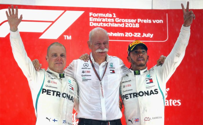 Formel 1, Großer Preis von Deutschland: Lewis Hamilton, Valtteri Bottas (Mercedes-AMG Petronas Motorsport)