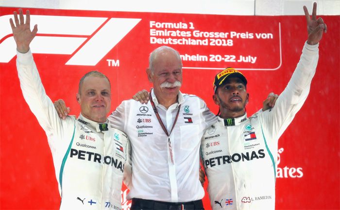 Formel 1, Groer Preis von Deutschland: Lewis Hamilton, Valtteri Bottas (Mercedes-AMG Petronas Motorsport)