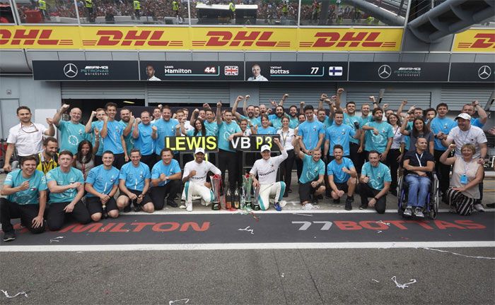 Formel 1, Großer Preis von Italien: Lewis Hamilton, Valtteri Bottas (Mercedes-AMG Petronas Motorsport)