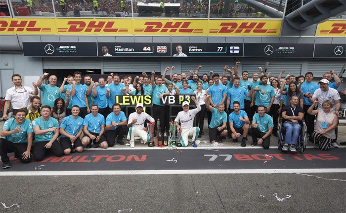 Formel 1, Groer Preis von Italien: Lewis Hamilton, Valtteri Bottas (Mercedes-AMG Petronas Motorsport)