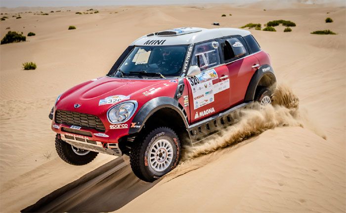 ADDC 2018: Eugenio Amos (ITA), Filipe Palmeiro (POR), MINI ALL4 Racing - X-raid Team