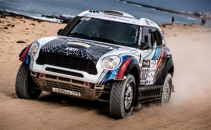 Rally Oilibya of Maroc: Vladimir Vasilyev (RUS), Konstantin Zhilstsov (RUS) - MINI ALL4 Racing #303 - G-Energy Team