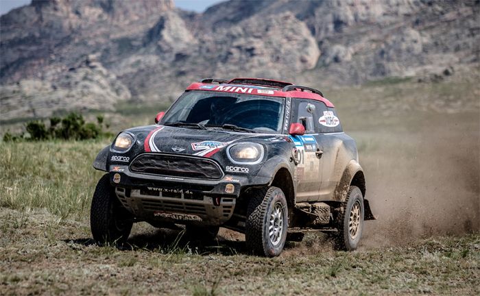 Silk Way Rallye 2017, 6. Etappe: Semey - Urdzhar | Yazeed Al Rajhi (KSA), Tom Colsoul (BEL), MINI John Cooper Works Rally