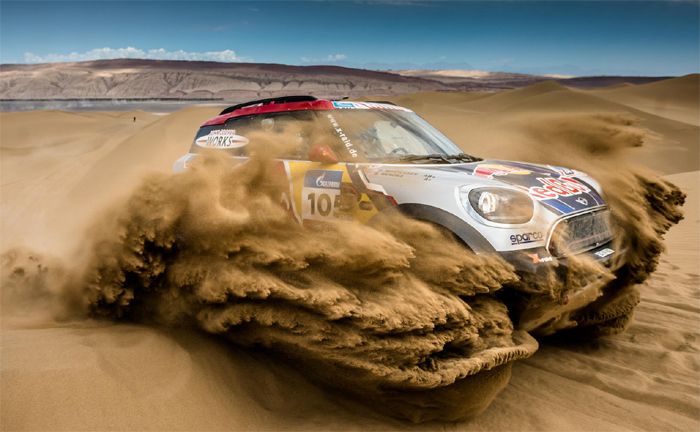 Silk Way Rallye 2017, 9. Etappe: Urumqi - Hami: Bryce Menzies (USA), Peter Mortensen (USA), MINI John Cooper Works Rally #105