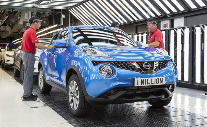Produktion des einmillionsten Nissan Juke in Sunderland