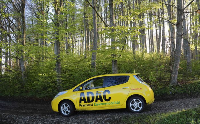 Nissan Leaf im Dauertest des ADAC