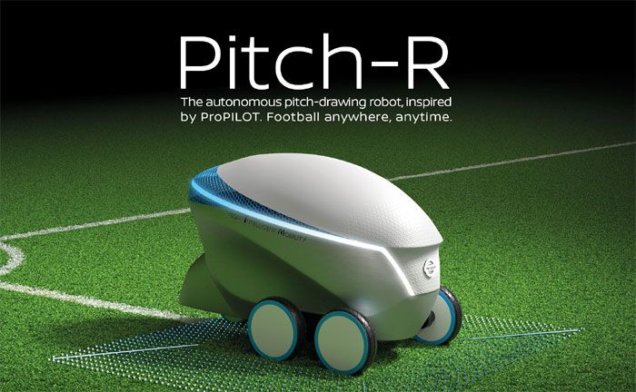 Nissan Pitch-R Roboter bei UEFA Champions League Finale