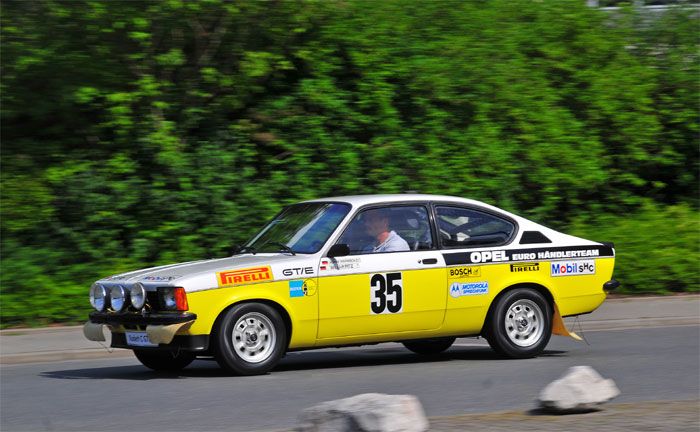 Kadett C GT/E von 1978 startet bei der Rallye Hessen-Thringen