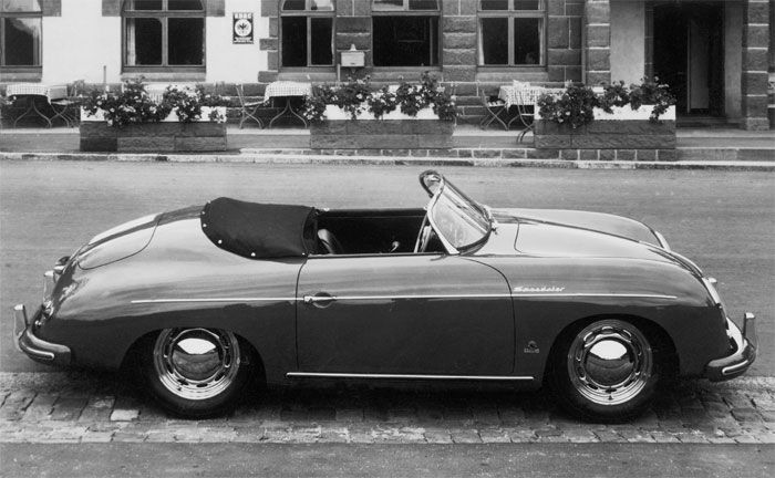 Porsche Typ 356 Speedster, Modelljahr 1955: Erster Speedster-Schriftzug