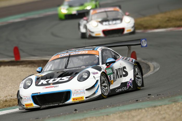 Oschersleben 2018: Porsche 911 GT3 R, KS Team75 Bernhard, Klaus Bachler (A), Adrien de Leener (B)