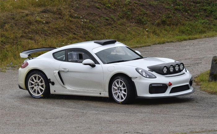 Rallye-Konzeptstudie Porsche Cayman GT4 Clubsport fr die FIA R-GT Kategorie