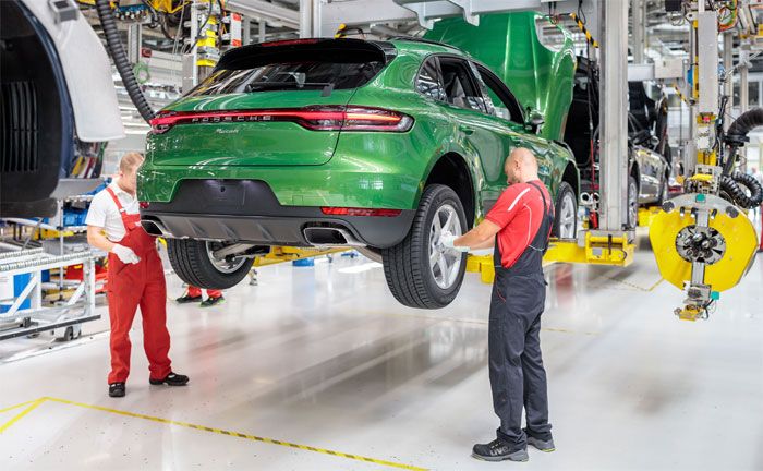 Der neue Porsche Macan in der Montagelinie